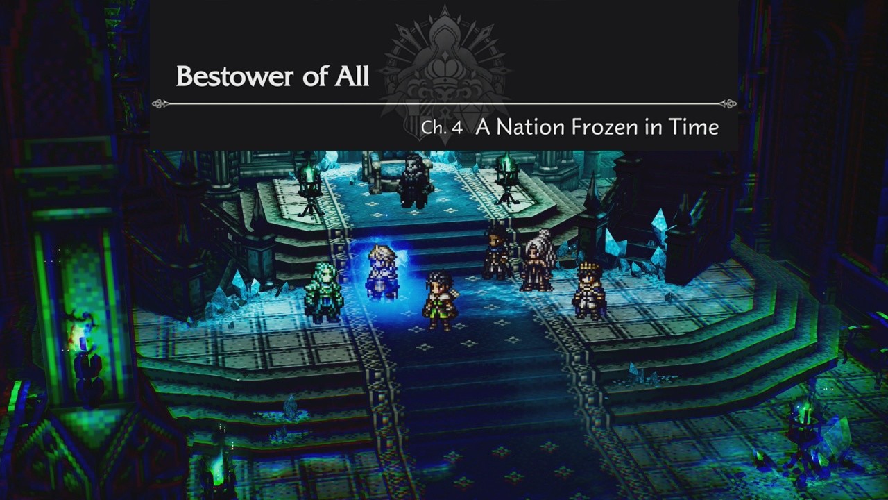 Octopath Traveler 0 playthrough Part 85 Bestower of All CH.4 Bosses Rondo and Sonzon the Flameguard
