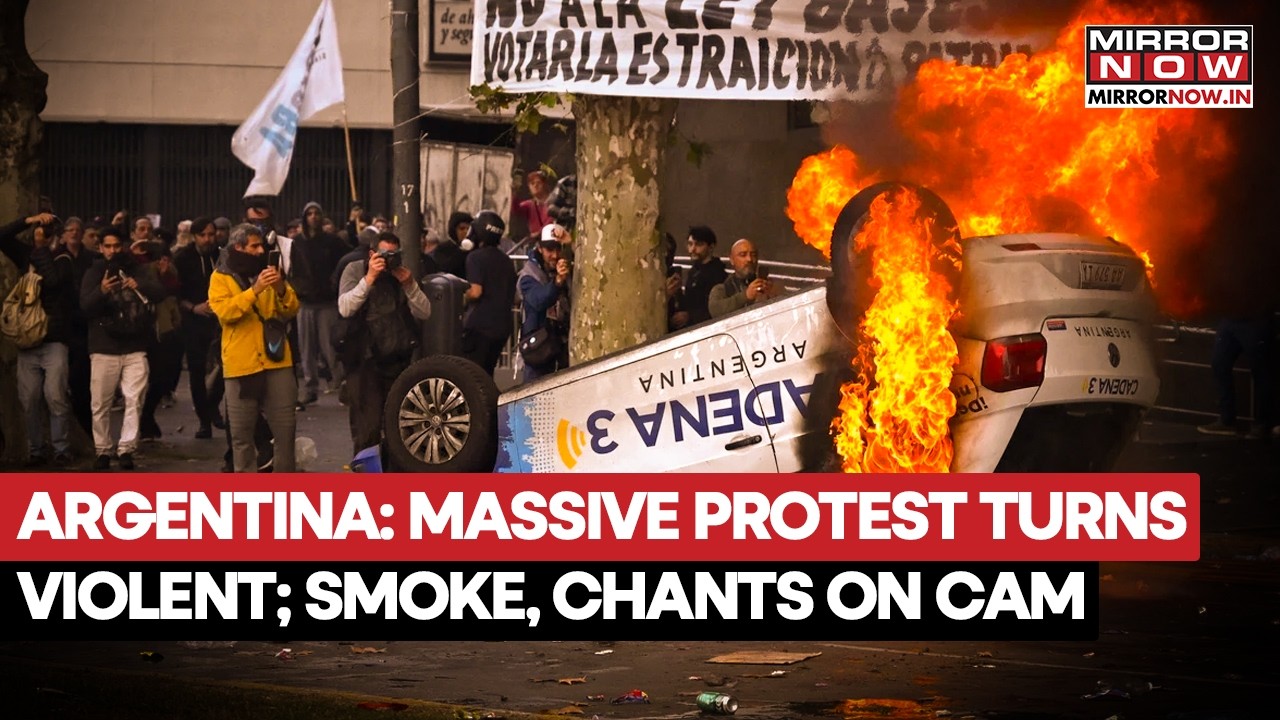 Argentina: Massive Protest Against President Milei Turns Violent; Stones Hurled, Tear Gas Fired