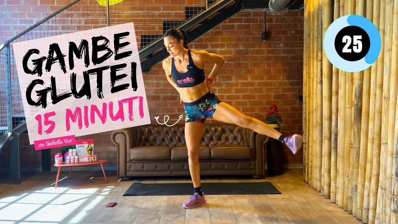 Rassodare Gambe e Glutei in 15 minuti a casa - Allenamento con Gabriella Vico