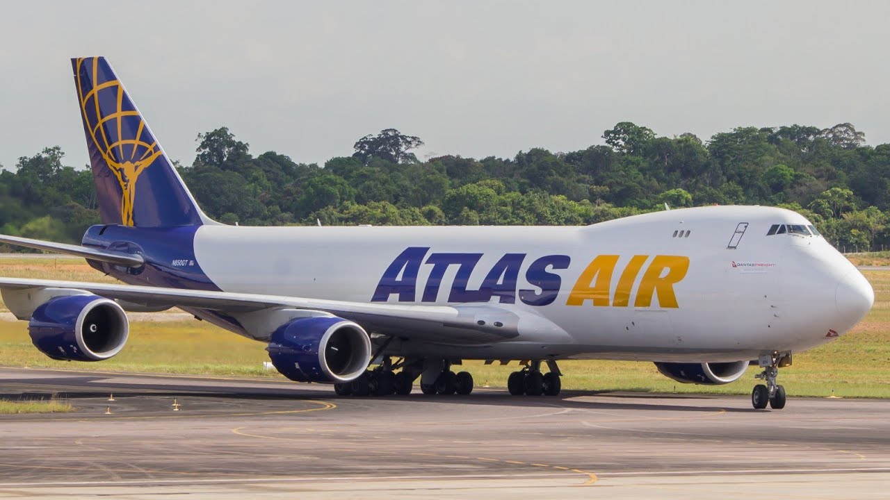 O retorno do gigante, Boeing 747-87UF da Atlas Air em Manaus (N850GT)!!