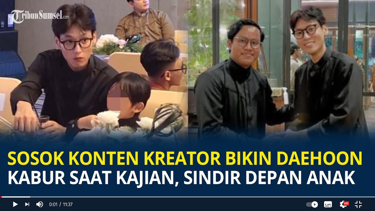 Sosok Konten Kreator Bikin Daehoon Kabur Saat Kajian, Tega Sindir Perceraian Depan Anak