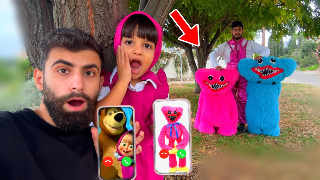 ابوها لماشا خطف هاجي واجي وكيسي ميسي بنص الغابة المهجورة والمرعبة ( اتحداك تشوف المقطع كامل )