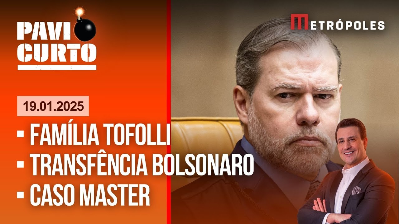 PAVIO CURTO COM PAVINATTO AO VIVO (19/01):  MORAES IRONIZA BOLSONARO; CASO MASTER E MAIS NOTÍCIAS