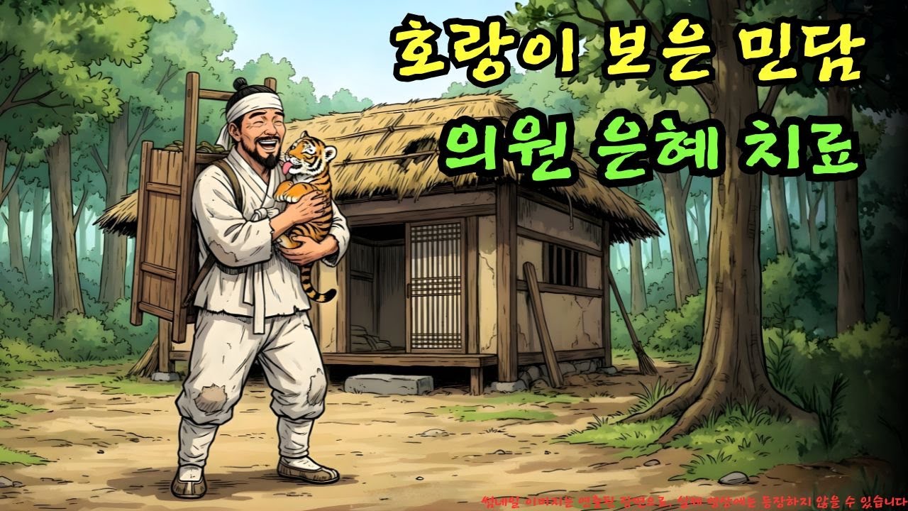 👉 은혜를 갚은 호랑이와 의원(醫員)에 관한 이야기 | 야담 |옛날이야기 |민담 |전설 | 설화