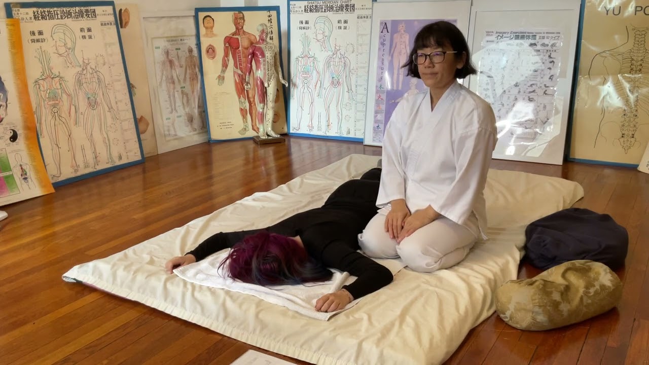 Bladder meridian (traditional and extension) - prone position | Five Lights Center of Shiatsu
