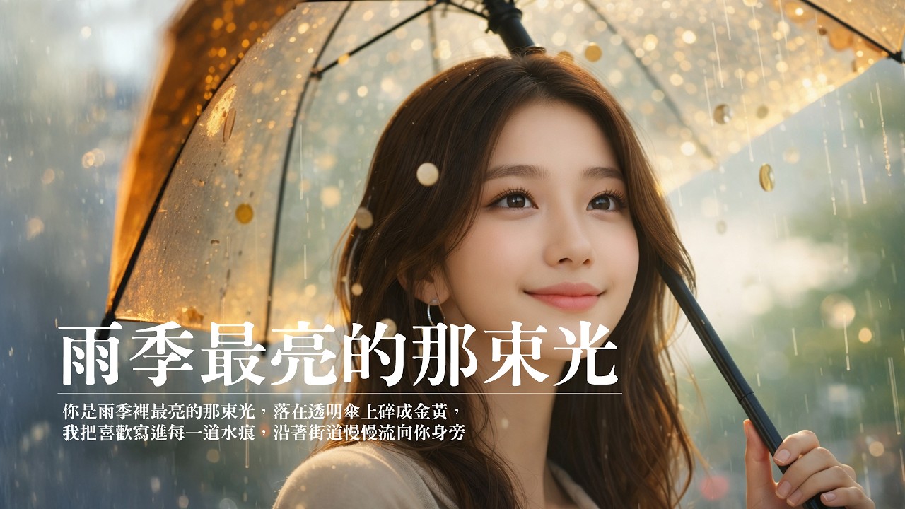 【雨季最亮的那束光】Original music 華語原創流行音樂｜♫ 如果這場雨能慢一點，讓我把遲到的心意說完，如果你抬頭剛好看見，我會不會就變得勇敢