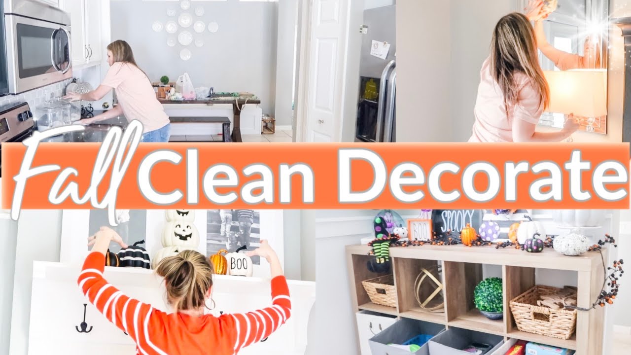 CLEAN AND DECORATE WITH ME 2019 | FALL DECORATING IDEAS | HALLOWEEN