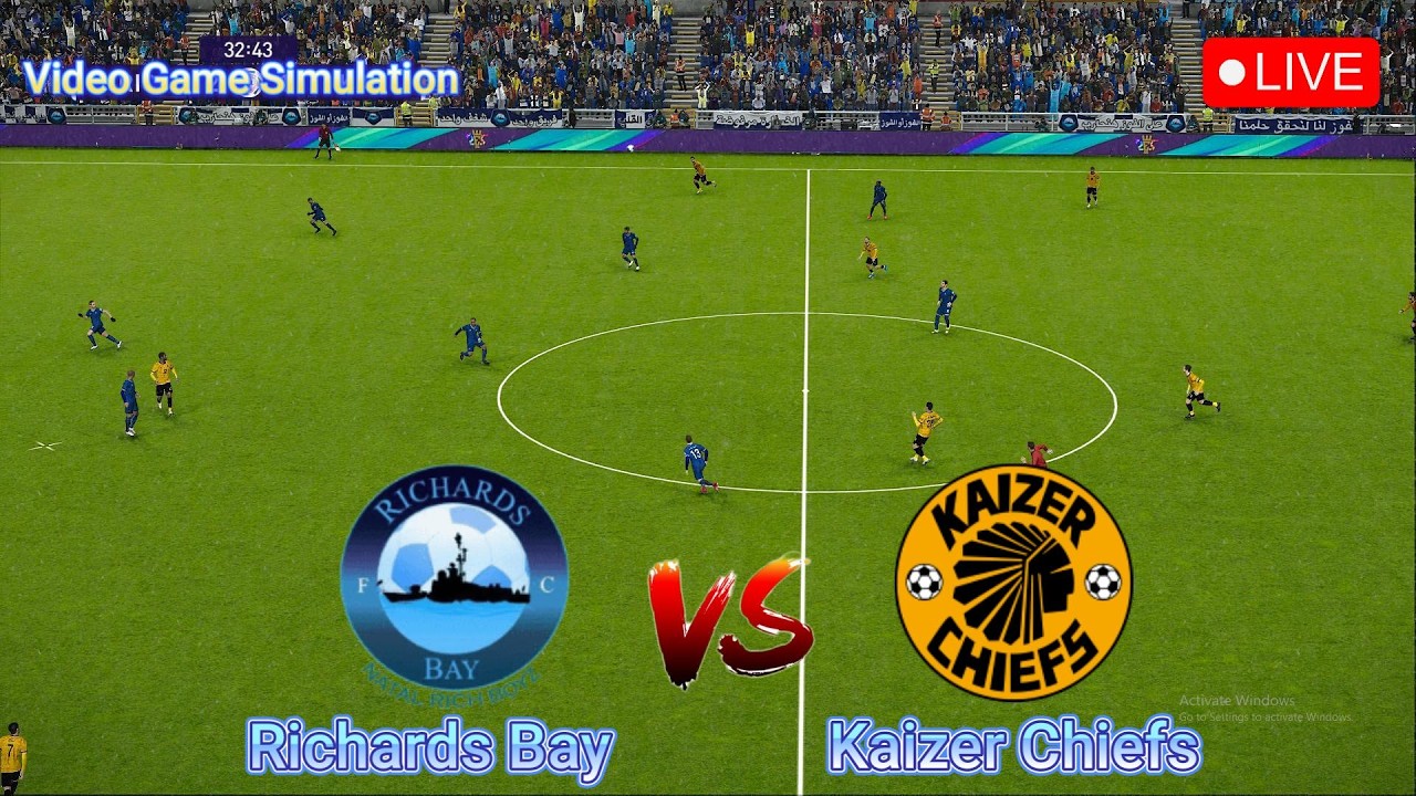 🔴LIVE : Richards Bay vs Kaizer Chiefs | Betway Premiership - Round 20 | Video Game Simulation