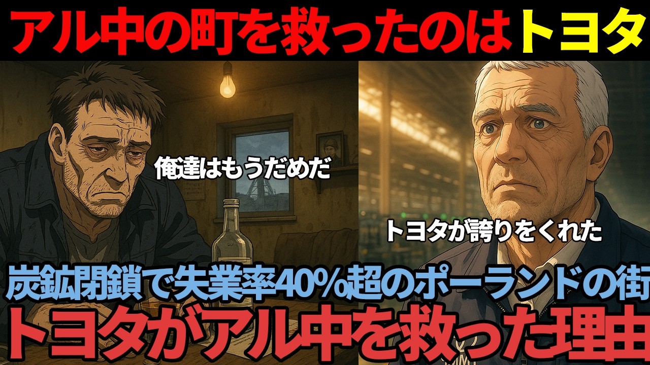 【海外の反応】ポーランドの絶望の炭鉱の街を救ったのはトヨタ！？アルコールに溺れた炭鉱夫達が誇りを取り戻す感動のドキュメンタリー #トヨタ