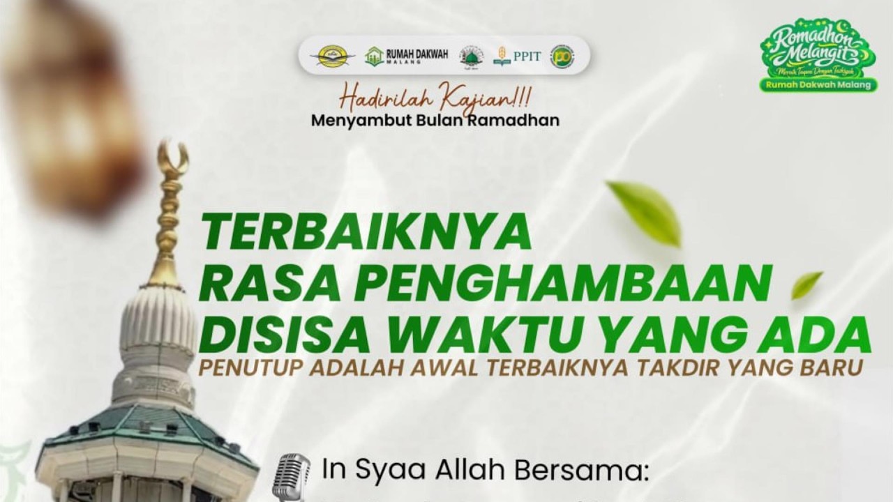 Ustadz DR. Arifuddin, M.Pd.I. -  Terbaiknya Rasa Penghambaan Disisa Waktu Yang Ada