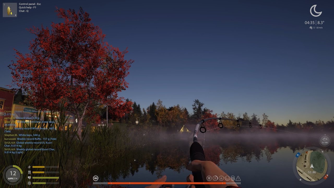 Fishing sim - Channel catfish on light rod