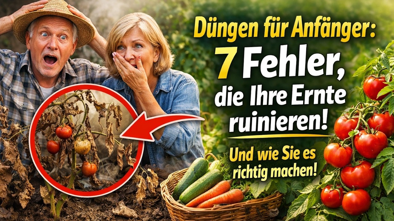 Düngen für Anfänger: 7 Fehler, die Ihre Ernte ruinieren (und wie Sie es richtig machen!)