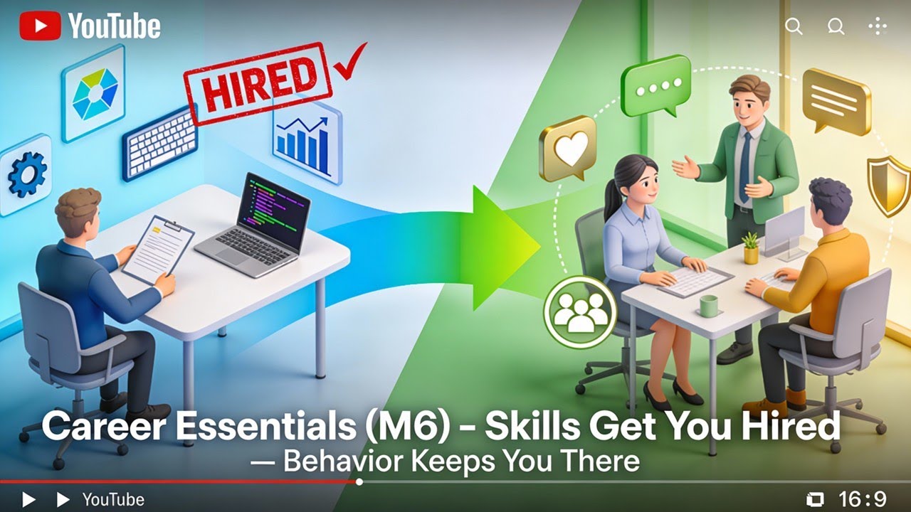 Career Essentials (M6) - Skills Get You Hired — Behavior Keeps You There