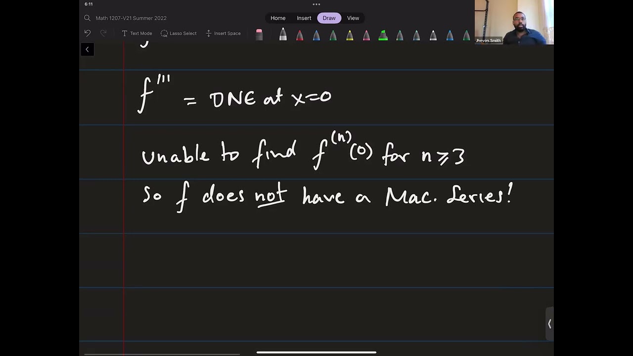 Math 1207-V21 Lecture 15 - Taylor Series Issues; Parametric Curves and their Calculus; Arc Length
