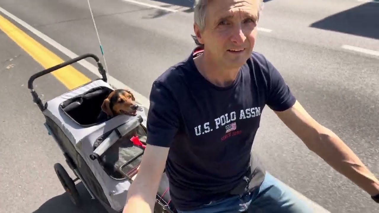 Fahrradtour mit Hund & Anhänger