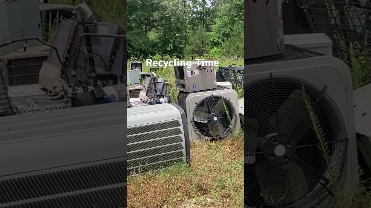 We recycle nearly 100% of all old systems we replace. #bluecollar #hvac #recycle