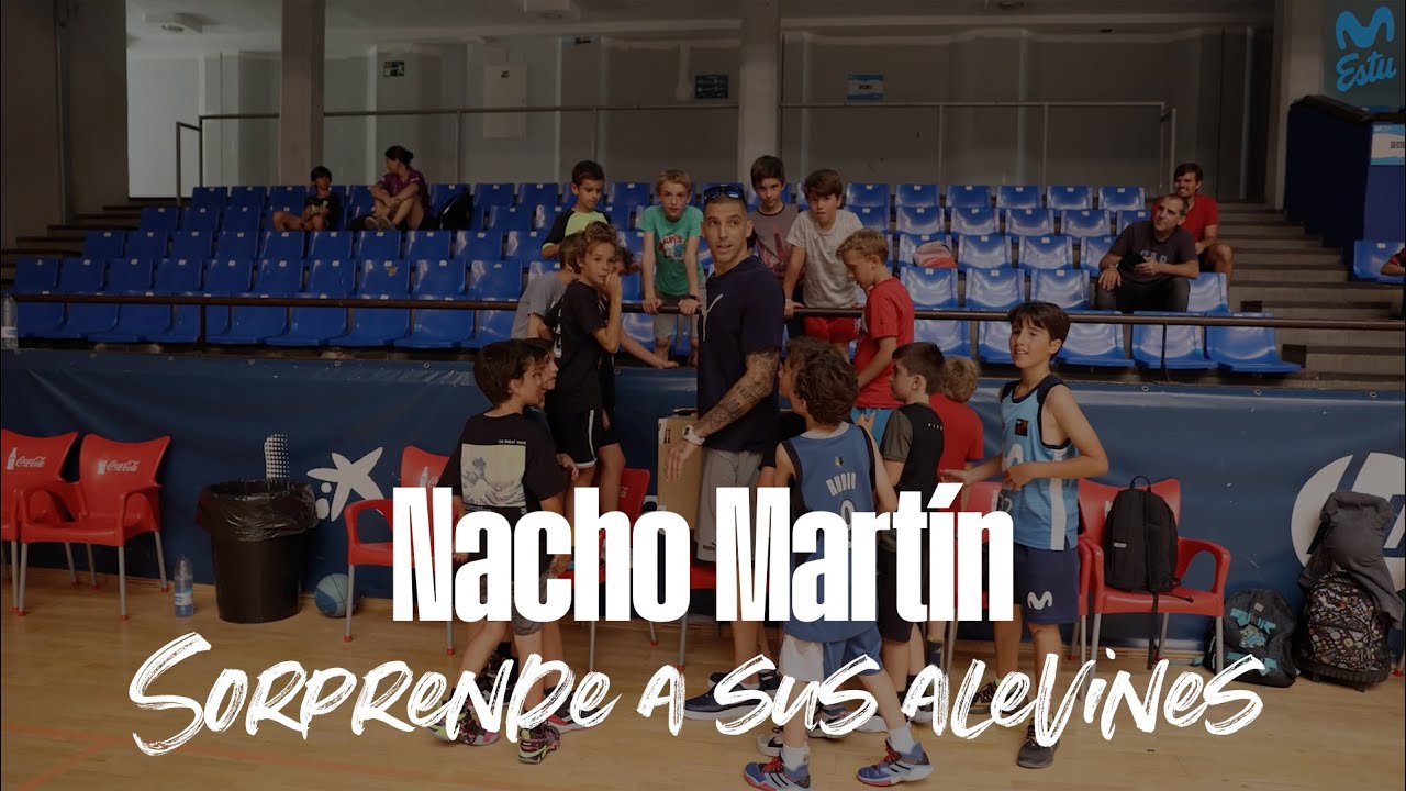 Nacho Martín sorprende a sus alevines de la cantera de Movistar Estudiantes