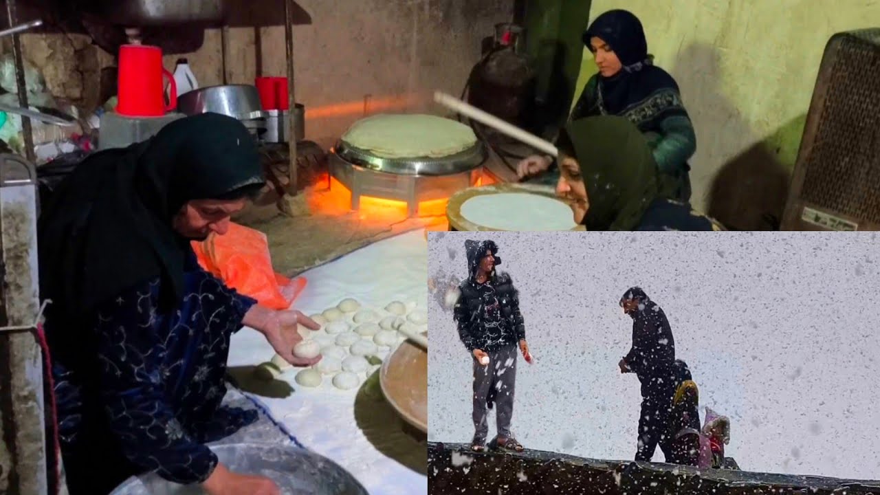 A snowy day with baking delicious breads in heavy snow❄️❄️❄️☃️☃️