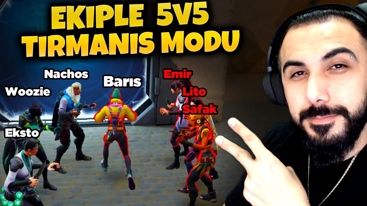 EKİPLE 5v5 VALORANT TIRMANIŞ MODU OYNADIK!! AŞIRI EĞLENCELİ!! 🤣 | Barış Can