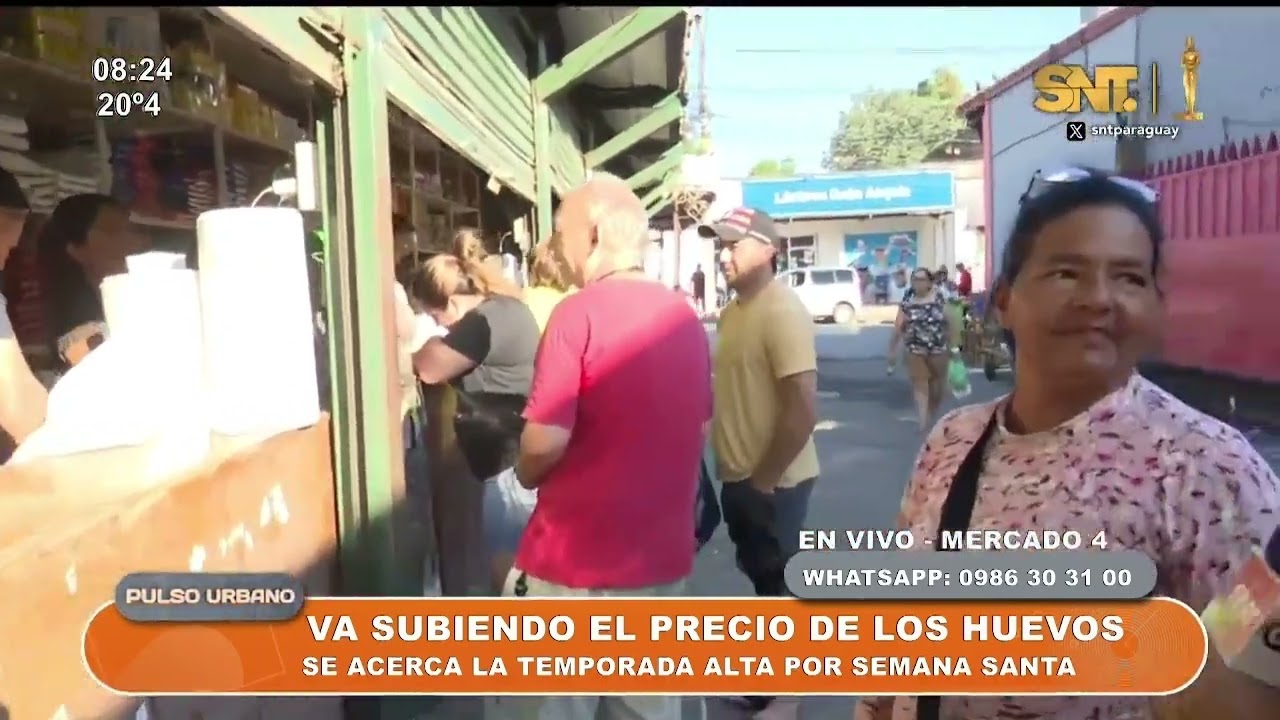 Leve aumento en el precio de los huevos en el Mercado 4 a pocos días de Semana Santa