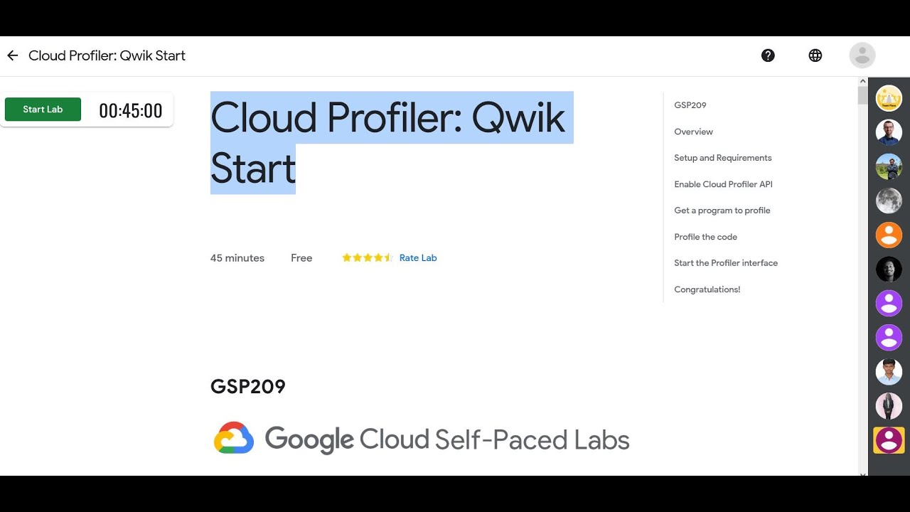 Cloud Profiler: Qwik Start | Learn to Earn Cloud Challenge: Essentials  | GSP209
