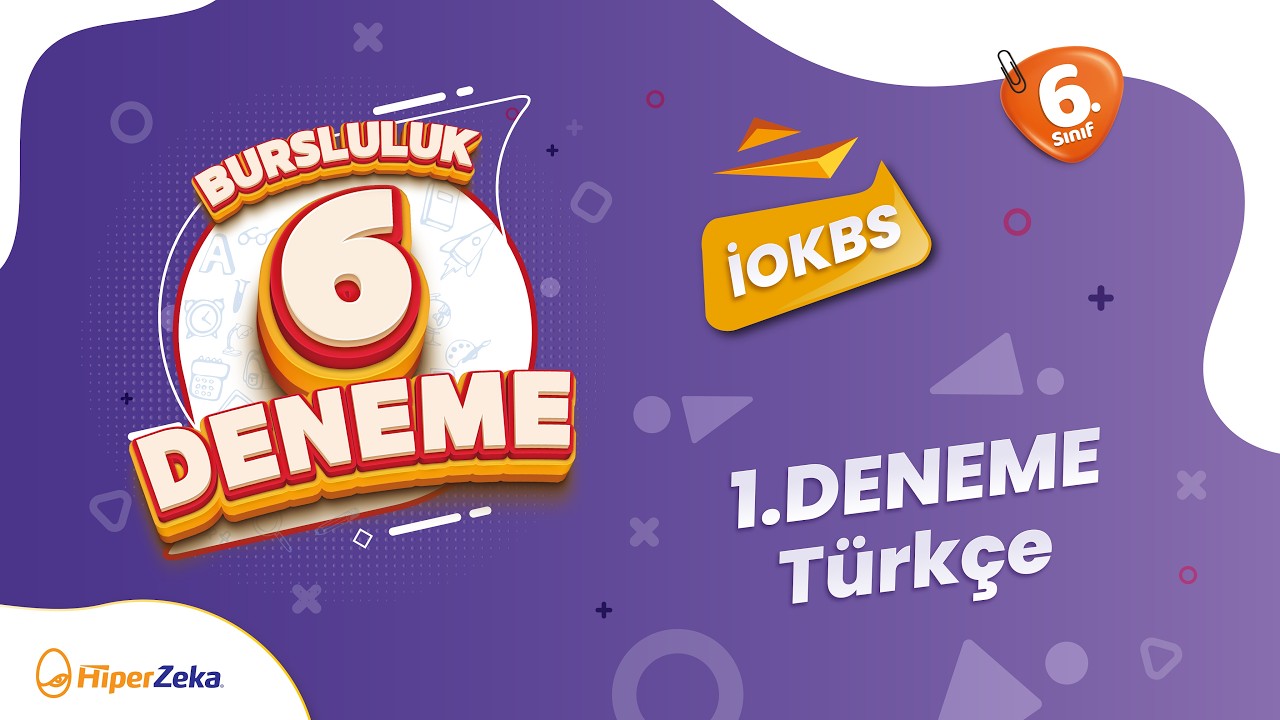 6. Sınıf | Bursluluk Deneme 1 | Türkçe