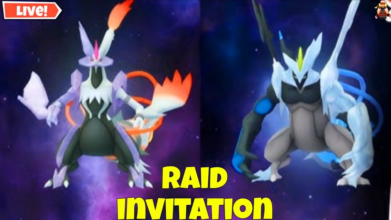🔴Live White & Black Kyurem RAID INVITATION in #pokemongo | #raidinvite #live