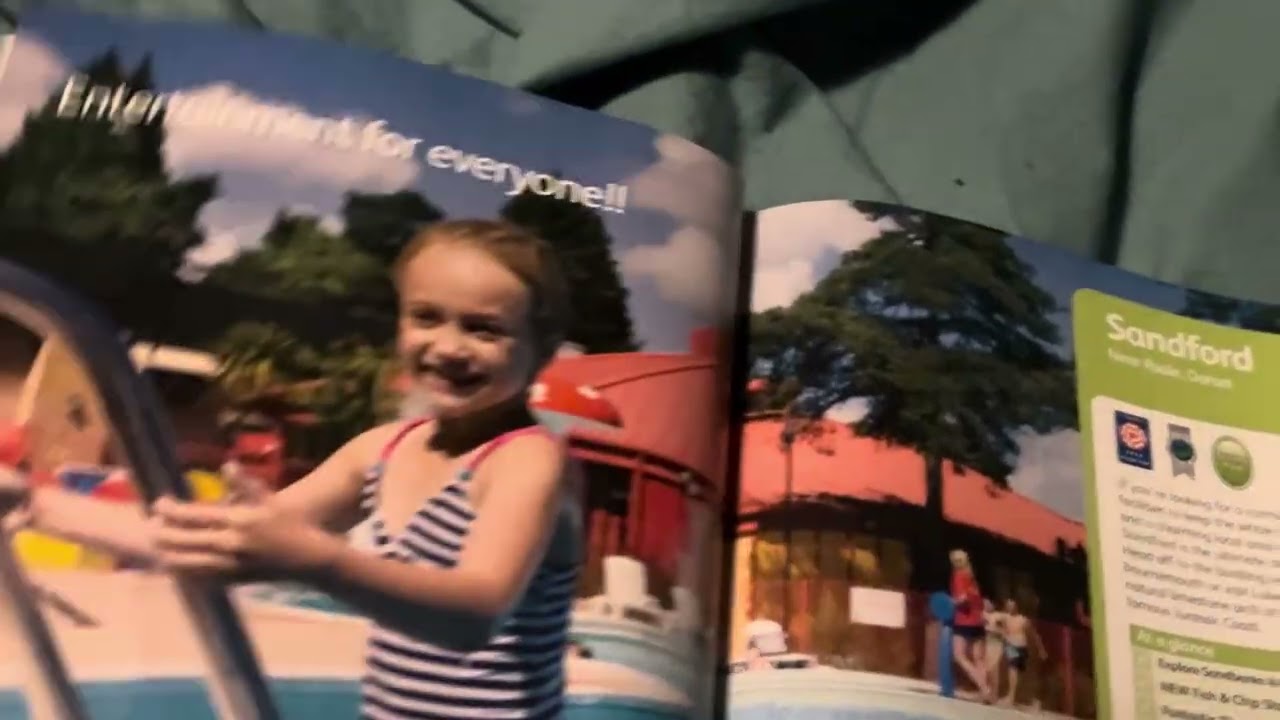 Look back at my childhood holiday book Parkdean holidays in Dorset and Hampshire 