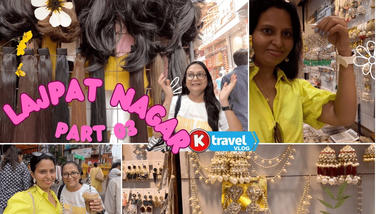 Hair Extensions | Festive Jewellery Collection | Lajpat Nagar Market | Delhi | K Travel Vlog