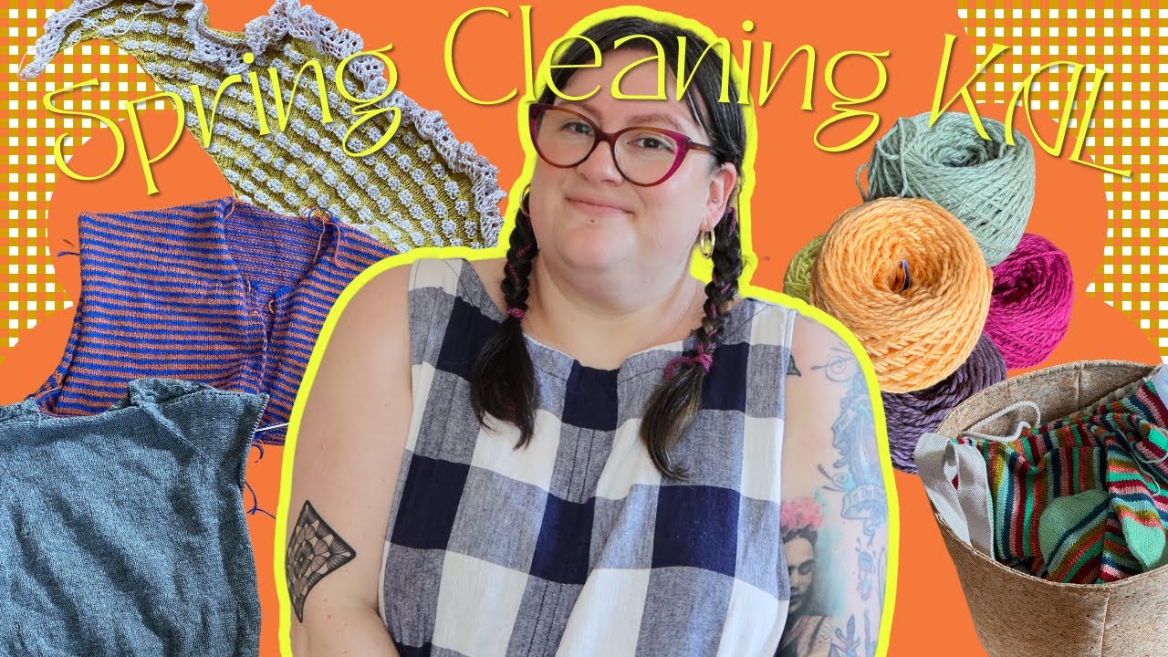 Spring Cleaning KAL - April Knitting WIP Down w/ Emtothethird