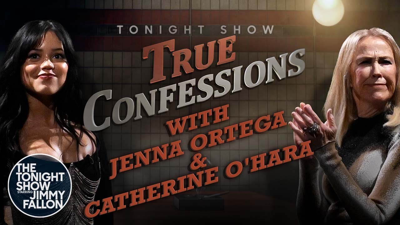 True Confessions with Jenna Ortega and Catherine O'Hara | The Tonight Show Starring Jimmy Fallon