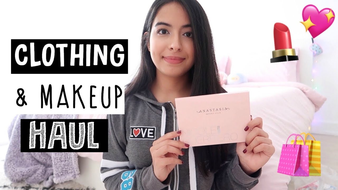 CLOTHING + MAKEUP HAUL!