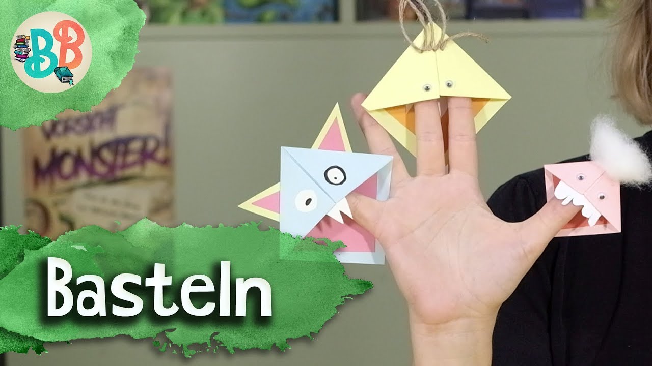 Monster Lesezeichen basteln - DIY Bastelanleitung | Vorsicht Monster