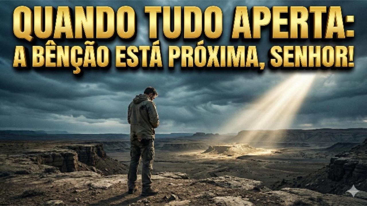 QUANDO TUDO APERTA: A BÊNÇÃO ESTÁ PRÓXIMA, SENHOR!