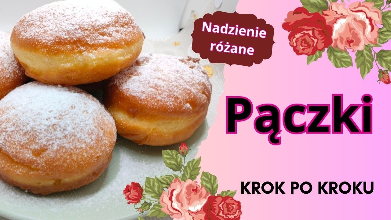 Puszyste pączki z nadzieniem 🍩 #tłustyczwartek #pączki #przepis #donuts