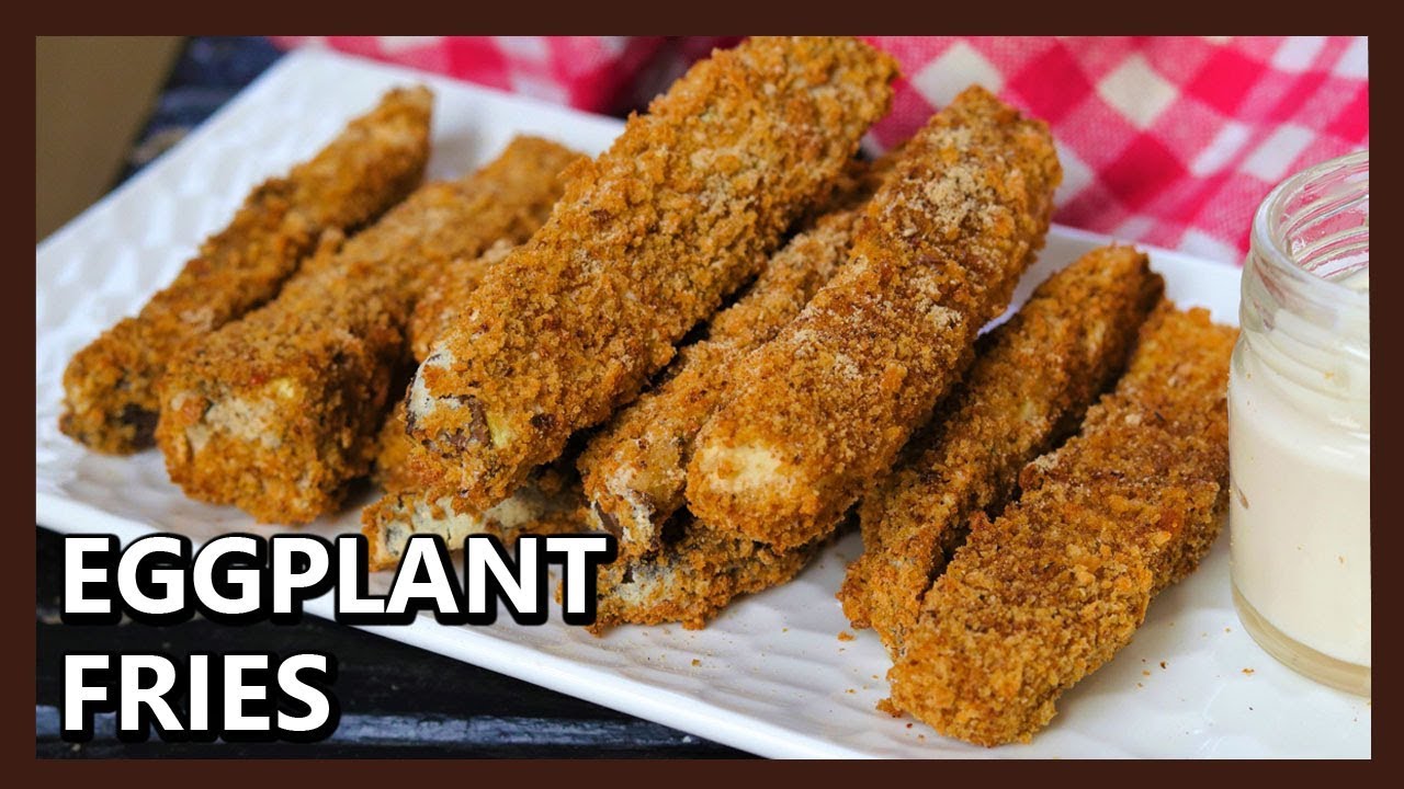Crunchy Eggplant Fries | Easy Tea Time Snack without Frying | Finger Fries | Brinjal Fry