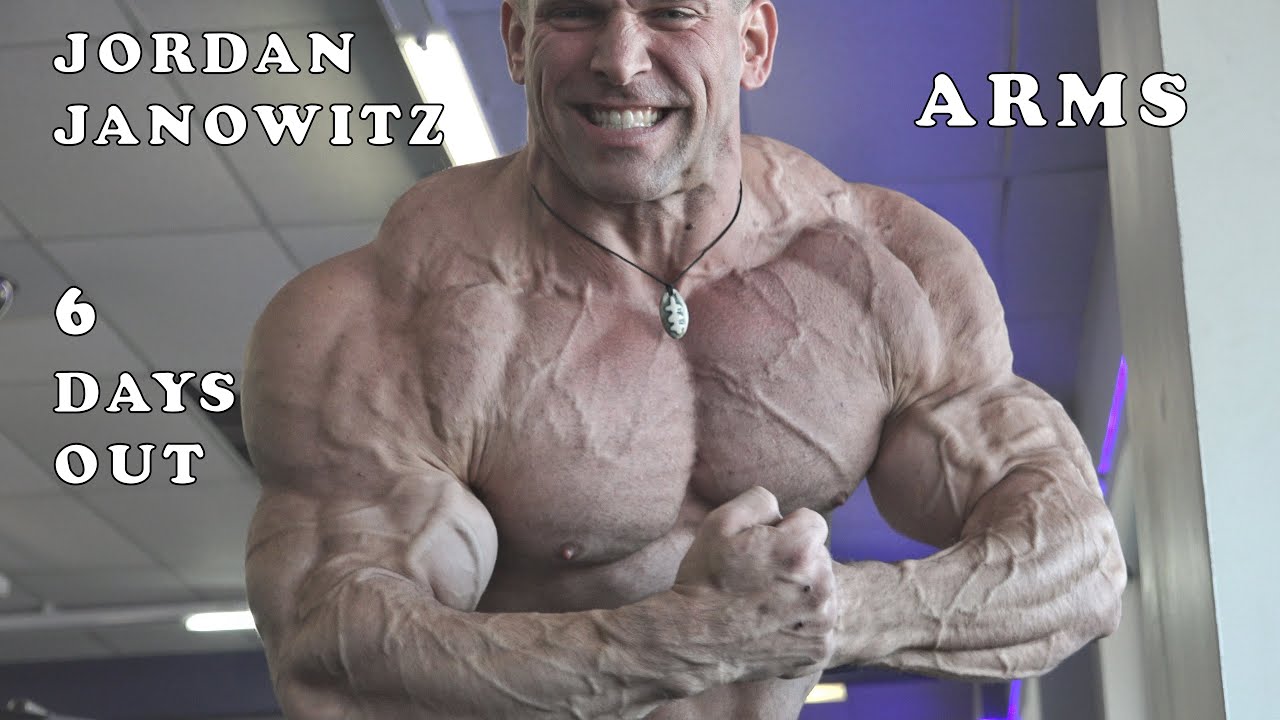 Bodybuilder Jordan Janowitz Trains Arms 6 Days Out From NPC Nationals Championships