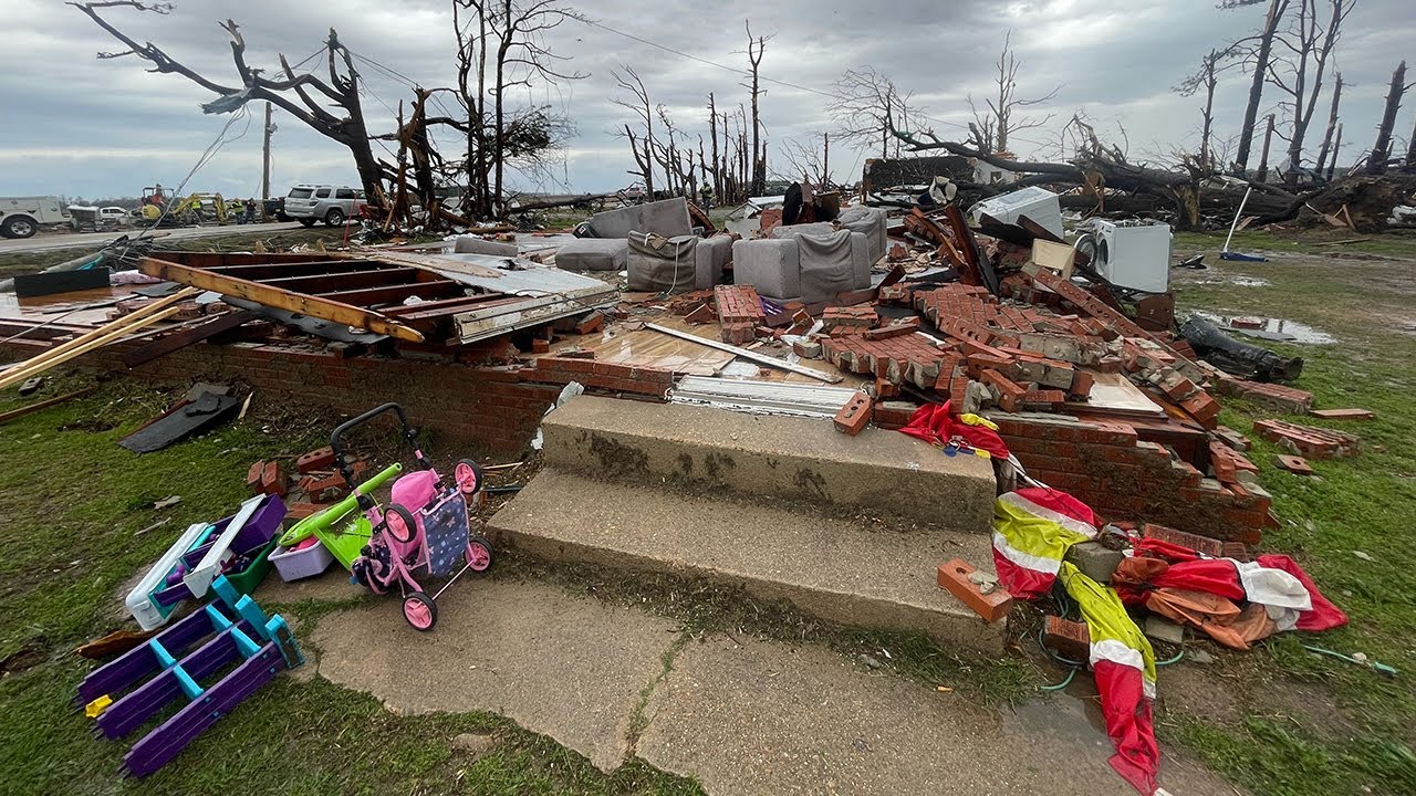 Destructive EF-3 rated tornadoes rip through Lake City, Monette in northeast Arkansas