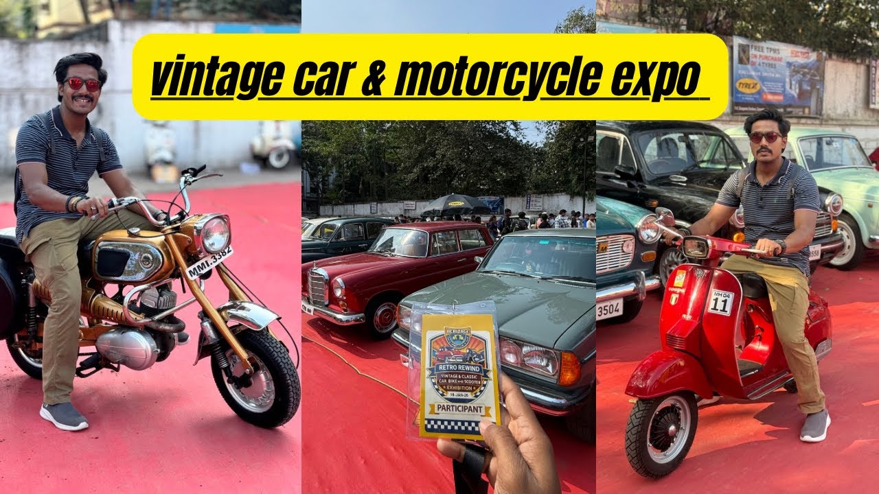 LARGEST VINTAGE CAR AND MOTORCYCLE EXPO OF 2026 IN THANE 😱 / 100+ vintage vehicles 😍