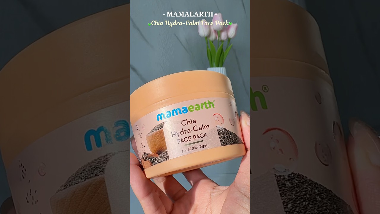 Mamaearth Chia Hydra calm face pack with ceramides for hydrating💧and glowing skin✨ #mamaearth