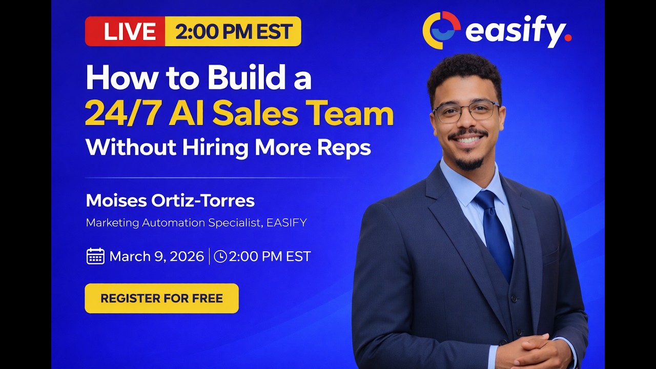 Build a 24/7 AI Sales Team with Easify | AI Calls, AI Follow-Ups & Automation LIVE