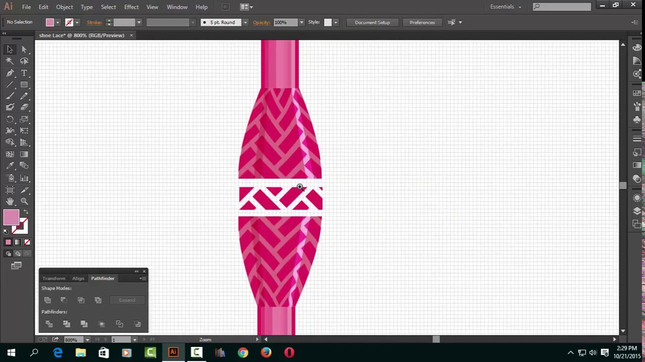 Adobe Illustrator   Make Shoe Lace Brush