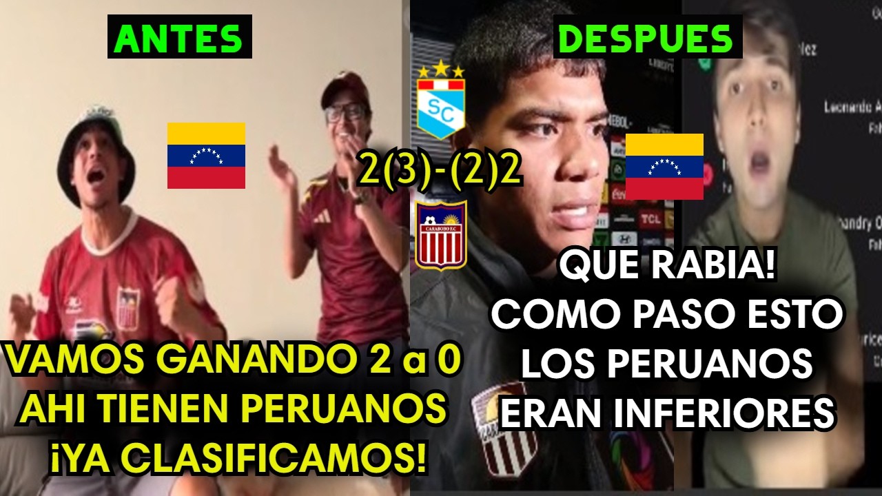Venezuelans were already celebrating but ended up crying after Carabobo's elimination against San...