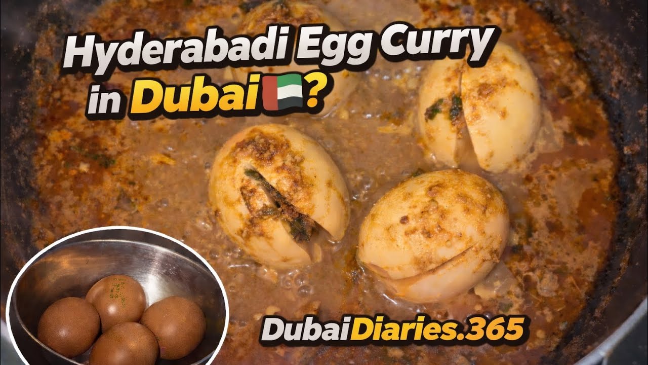 Hyderabadi Egg Curry in Dubai 🇦🇪 | Easy Homemade Recipe 🍳