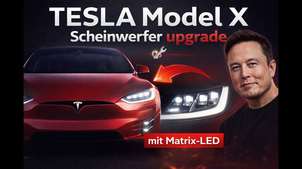 Matrix-LED im Tesla Model X Plaid nachrüsten: Hardware-Umbau & Codierung erklärt