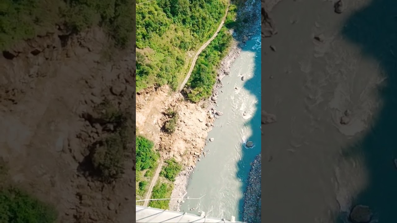 Bungy jumping || Vacation || Kusma bungy #Kusma #bungy #bungyjumping #shorts #short