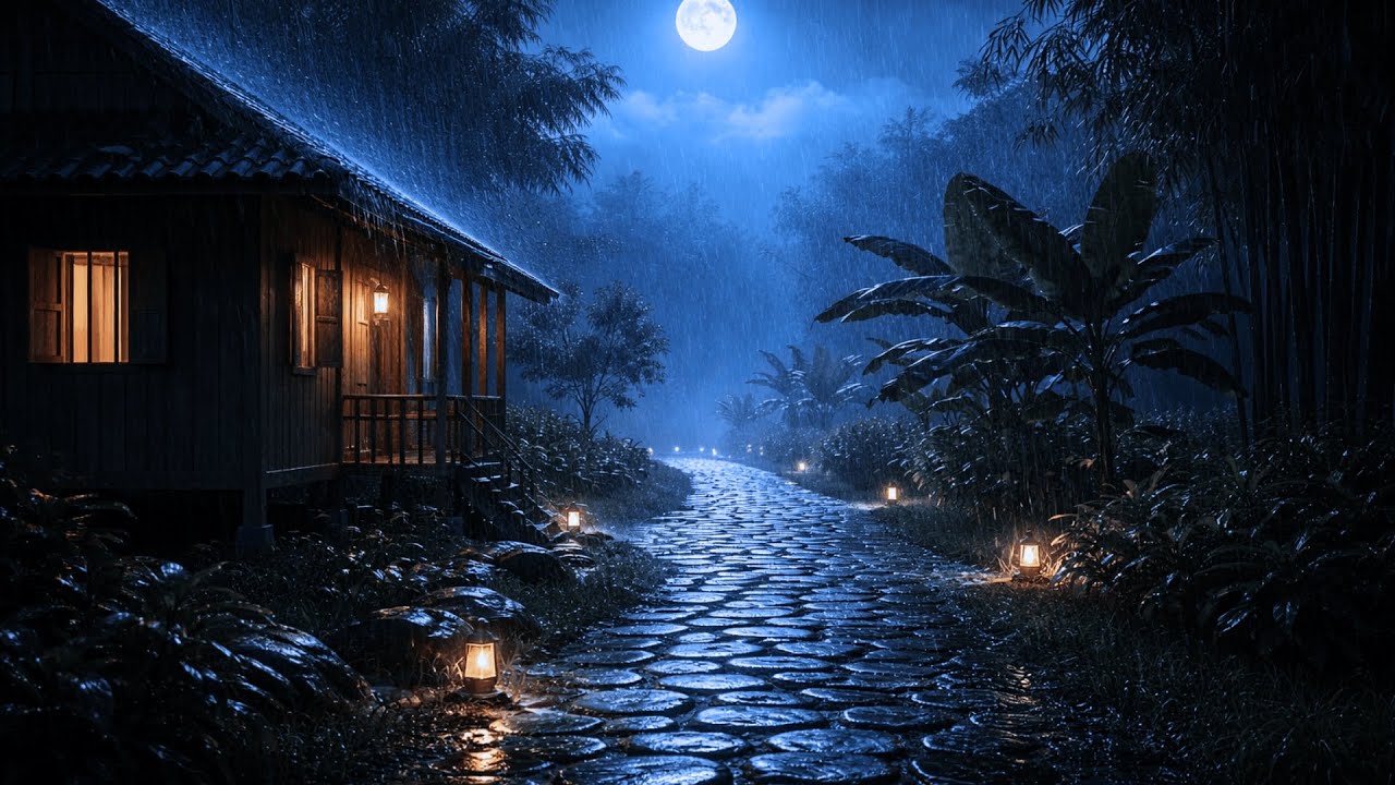 🔴 LIVE Rain Sounds for Sleeping | No Talking, Dark Screen