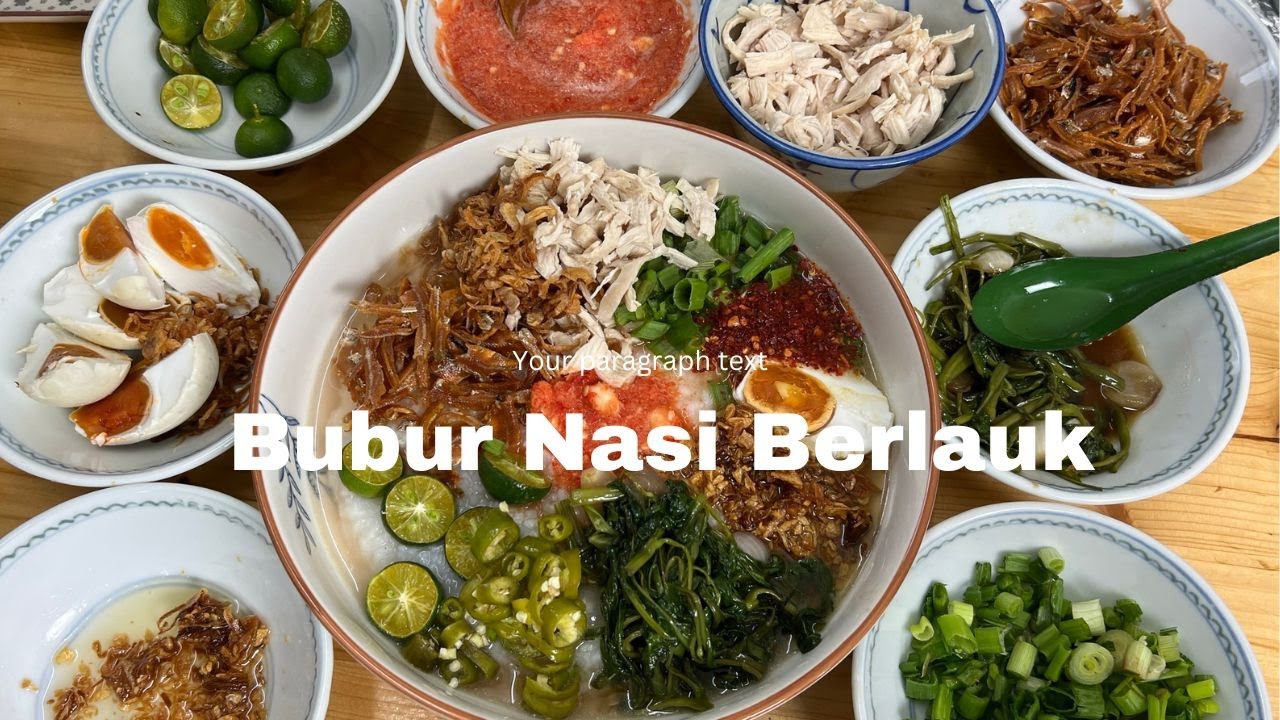 Bubur Nasi Berlauk. Makan Semangkuk Tak Cukup.