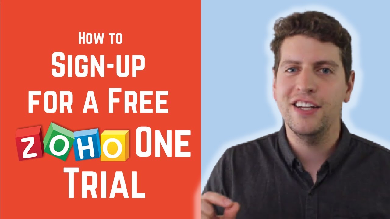 How to Sign-up for a Free Zoho One Trial.