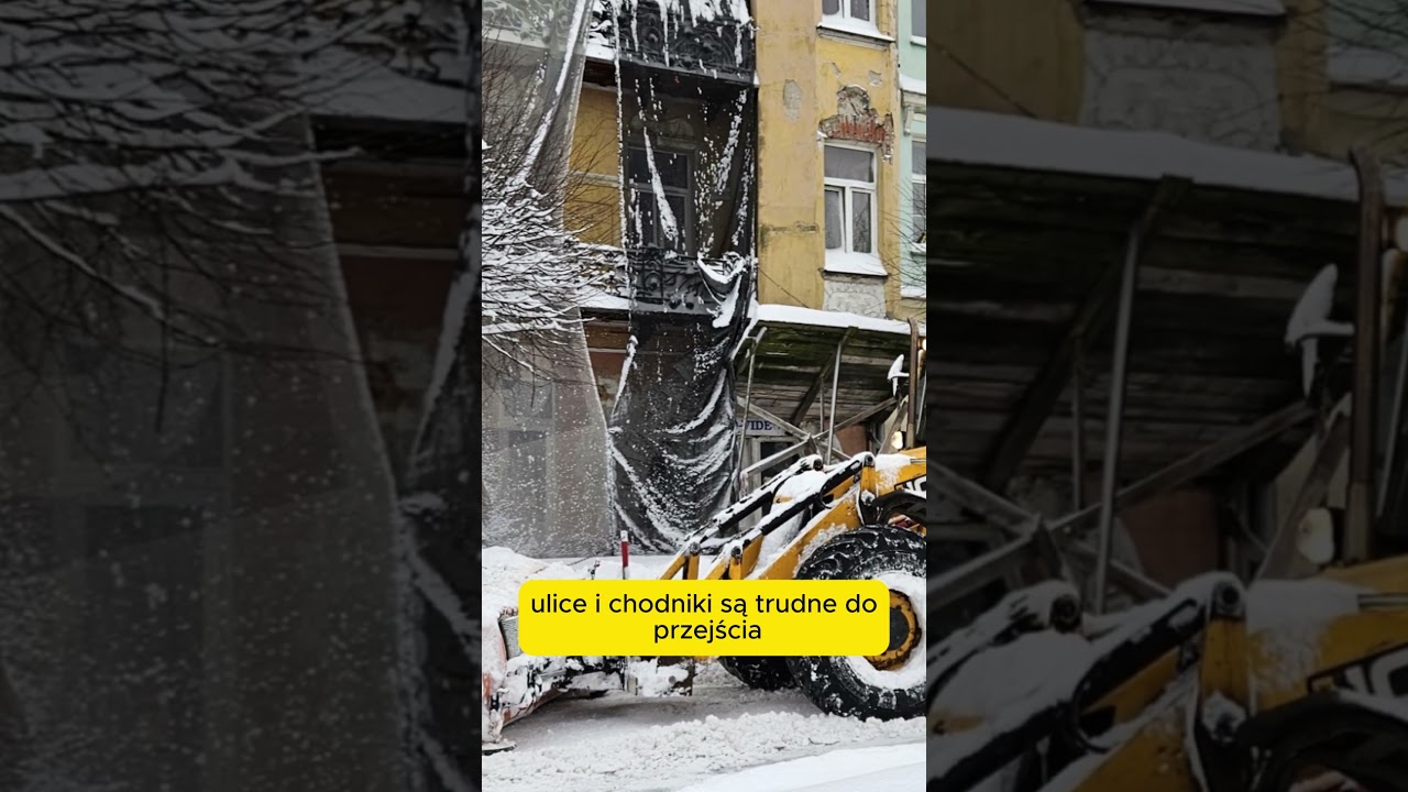 Atak zimy w Mławie: Miasto sparaliżowane przez śnieg